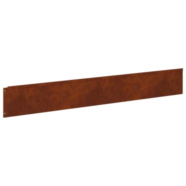 vidaXL Περίγραμμα γκαζόν 30 τμχ. 100 x 15 cm Ατσάλι Σκ rusty