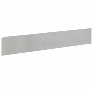 vidaXL Περίγραμμα γκαζόν 10 τμχ. 100 x 18 εκ Ατσάλι Ασημί