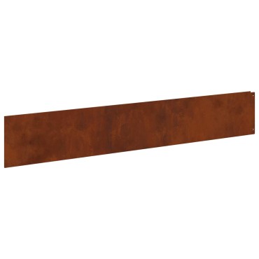 vidaXL Περίγραμμα γκαζόν 10 τμχ. 100 x 18 εκ Ατσάλι Σκ rusty
