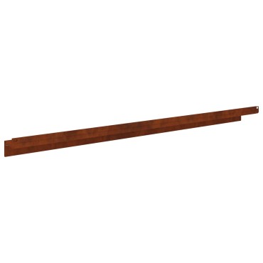 vidaXL Περίγραμμα γκαζόν 10 τμχ. 100 x 10 x 8 εκ Ατσάλι Σκ rusty