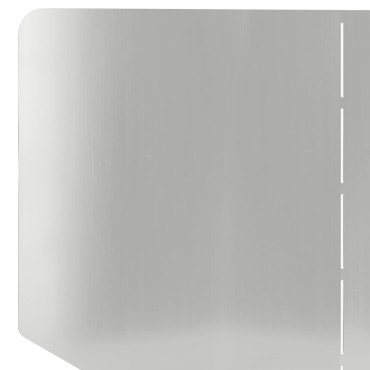 vidaXL Περίγραμμα γκαζόν 100 x 45 cm Ατσάλι Ασημί