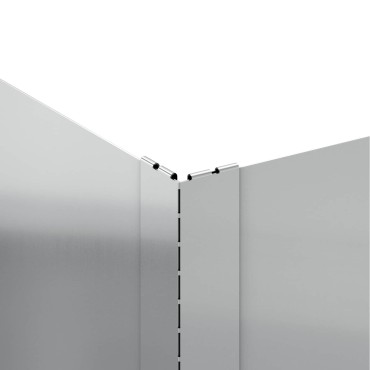 vidaXL Περίγραμμα γκαζόν 60 x 60 x 20 εκ Ατσάλι Ασημί