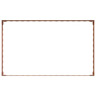 vidaXL Περίγραμμα γκαζόν 4 τμχ. 100 x 60 x 20 εκ. Ατσάλι Σκ rusty