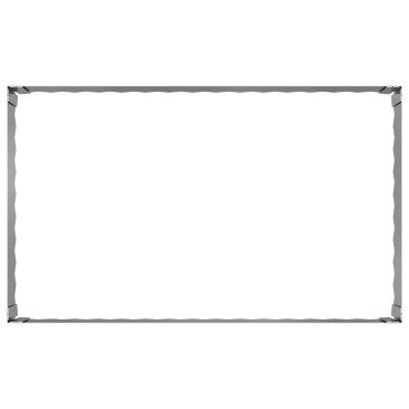 vidaXL Περίγραμμα γκαζόν 100 x 60 x 35 cm Ατσάλι Ασημί
