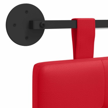 vidaXL Κεφαλάρι κρεβατιού κρεμαστό Με φωτισμό LED Κόκκινο 90x55x5cm 1 τεμ.