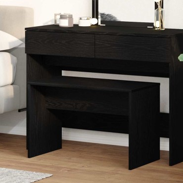 vidaXL Σκαμπό Ντυσίματος Μαύρη δρυς 70x35x45cm 1 τεμ.