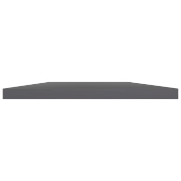 vidaXL Ράφια Βιβλιοθήκης 4 τεμ. Γυαλ. Γκρι 60x40x1,5cm Μοριοσανίδα