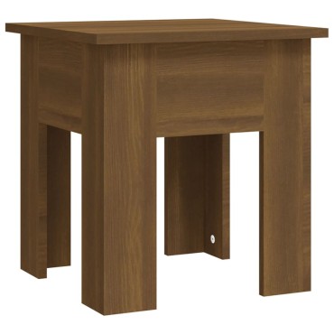 vidaXL Τραπεζάκι Σαλονιού Καφέ Δρυς 40x40x42cm από Επεξ. Ξύλο 1 τεμ.