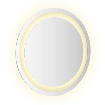 vidaXL Καθρέφτης Μπάνιου LED Στρογγυλός 40 εκ.