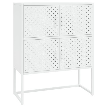 vidaXL Ντουλάπι Λευκό 80x35x100cm από Ατσάλι 1 τεμ.