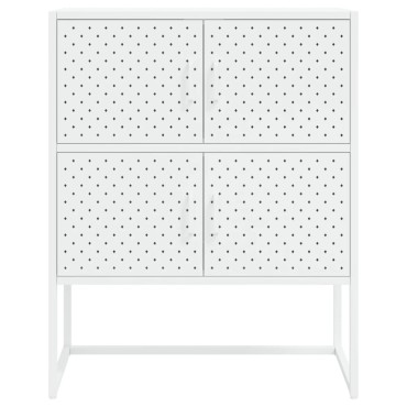 vidaXL Ντουλάπι Λευκό 80x35x100cm από Ατσάλι 1 τεμ.