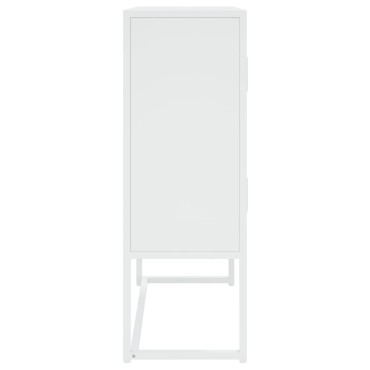 vidaXL Ντουλάπι Λευκό 80x35x100cm από Ατσάλι 1 τεμ.