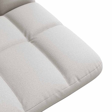 vidaXL Πτυσσόμενη Καρέκλα Δαπέδου Cloud Γκρι 71x51x62cm Υφασμάτινη