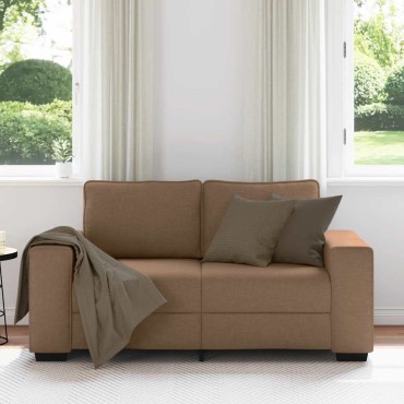 vidaXL Διθέσιος Καναπές Καφέ 160x77x82cm Ύφασμα