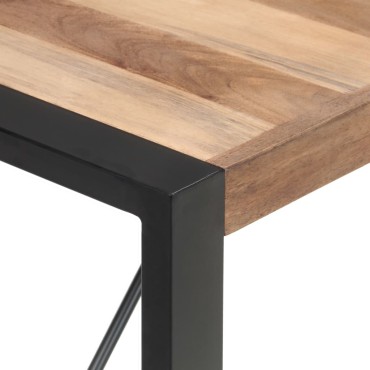 vidaXL Τραπεζαρία 140x70x75cm από Μασίφ Ξύλο 1 τεμ.