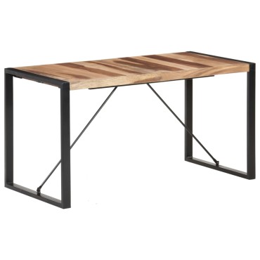 vidaXL Τραπεζαρία 140x70x75cm από Μασίφ Ξύλο 1 τεμ.