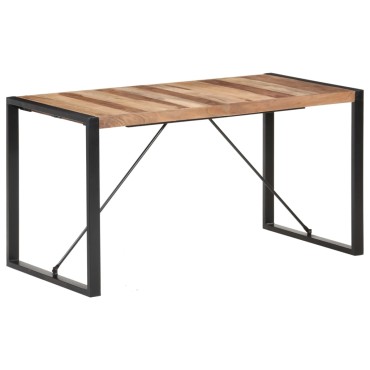 vidaXL Τραπεζαρία 140x70x75cm από Μασίφ Ξύλο 1 τεμ.
