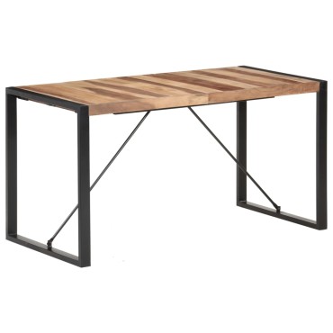 vidaXL Τραπεζαρία 140x70x75cm από Μασίφ Ξύλο 1 τεμ.