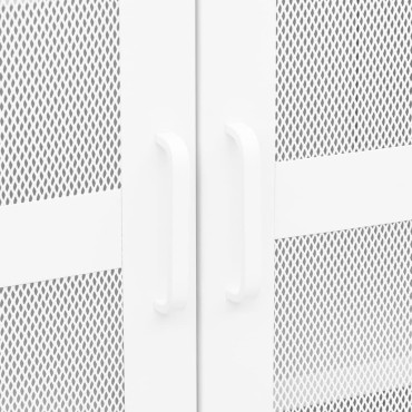 vidaXL Αρχειοθήκη Βιομηχανικού Στιλ Λευκή 70x40x115cm Ατσάλινη 1 τεμ.
