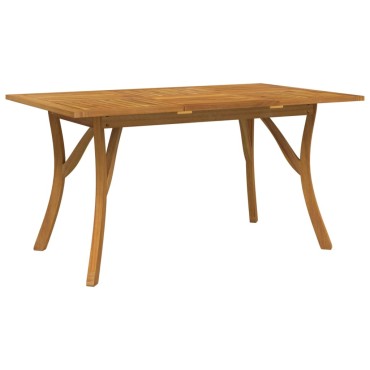 vidaXL Τραπέζι Κήπου 150x90x75cm από Μασίφ Ξύλο Ακακίας 1 τεμ.