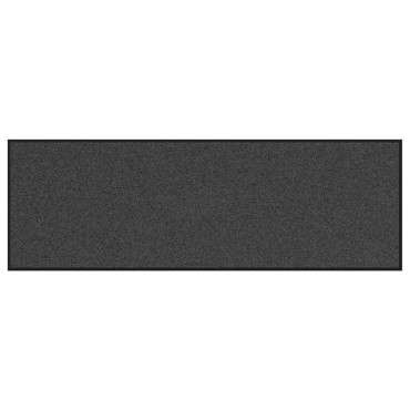 vidaXL Χαλάκι Εξώπορτας Ανθρακί και Μαύρο 60 x 180 cm 100% Πολυαμίδιο