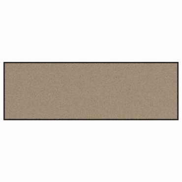 vidaXL Χαλάκι Εξώπορτας Μπεζ και Μαύρο 60 x 180 cm 100% Πολυαμίδιο
