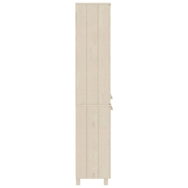vidaXL Ντουλάπι HAMAR από Μασίφ Ξύλο Πεύκου Μελί 85x35x180cm 1 τεμ.