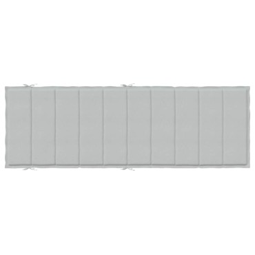 vidaXL Μαξιλάρι Ξαπλώστρας Ανοιχτό Γκρι 186x58x4cm Ύφασμα
