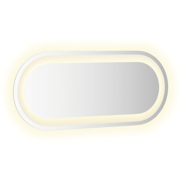 vidaXL Καθρέφτης Μπάνιου με LED Οβάλ 60x25 εκ.