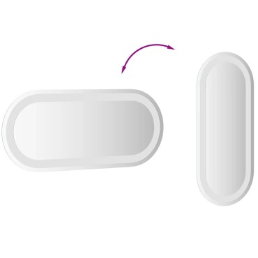 vidaXL Καθρέφτης Μπάνιου με LED Οβάλ 60x25 εκ.