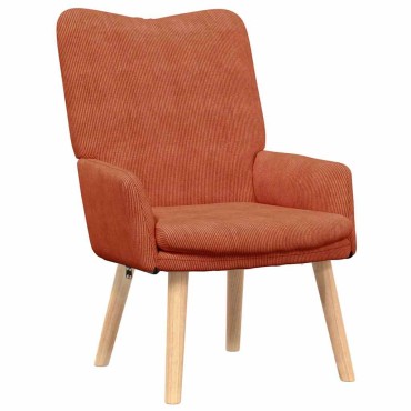 vidaXL Πολυθρόνα Κόκκινο Πορτοκαλί 63x67x94cm ύφασμα 1 τεμ.