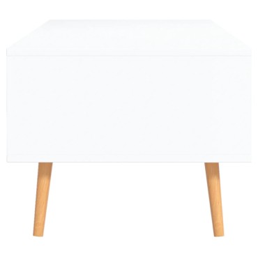 vidaXL Τραπεζάκι Σαλονιού Λευκό/Sonoma Δρυς 100x49,5x43cm Μοριοσανίδα 1 τεμ.