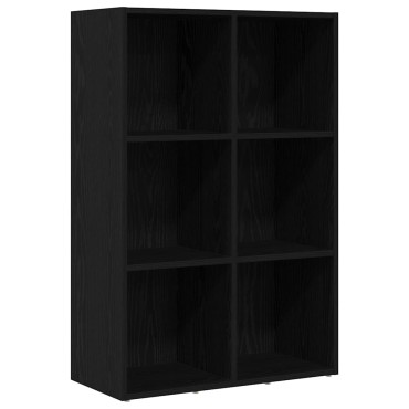 vidaXL Βιβλιοθήκη Μαύρη Δρυς 66x30x98cm από Τεχνητό Ξύλο 1 τεμ.