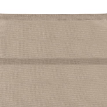 vidaXL Ξαπλώστρα Κρεμ από Textilene και Αλουμίνιο (170-193)x60,5x(96-51) cm 1 τεμ.