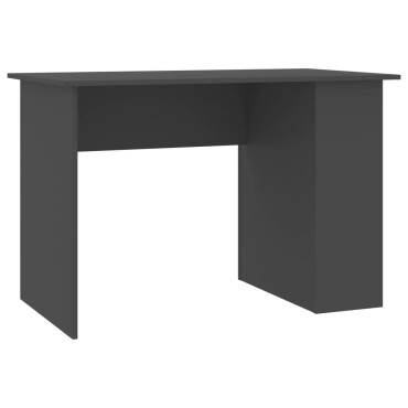 vidaXL Γραφείο Γκρι 110x60x73cm από Μοριοσανίδα 1 τεμ.