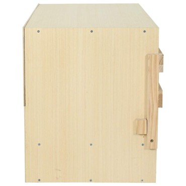vidaXL Φωλιά για Κότες με 3 Θέσεις 96x40x45 εκ. από Μασίφ Ξύλο Πεύκου