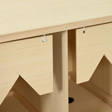 vidaXL Φωλιά για Κότες με 3 Θέσεις 96x40x45 εκ. από Μασίφ Ξύλο Πεύκου