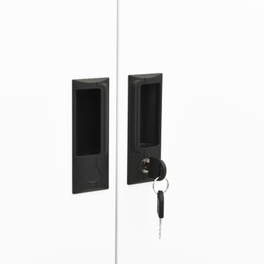 vidaXL Ντουλάπα Γραφείου 90x40x180cm Λευκή Ατσάλινη 1 τεμ.