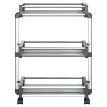vidaXL Τρόλει Αποθήκευσης 59 x 20 x 75 εκ. από Αλουμίνιο