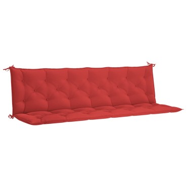 vidaXL Μαξιλάρι Πάγκου Κήπου Κόκκινο 200x(50+50)x7cm Ύφασμα Oxford