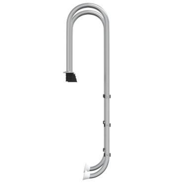 vidaXL Σκάλα Πισίνας 54 x 38 x 158 εκ. από Ανοξείδωτο Ατσάλι