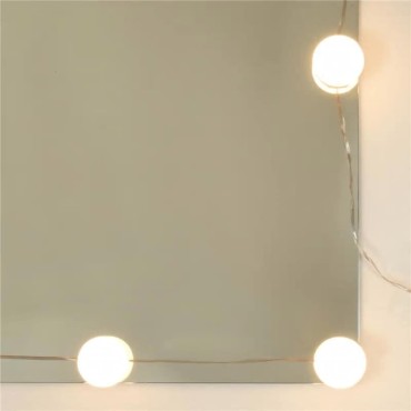 vidaXL Μπουντουάρ Σετ με LED Sonoma Δρυς από Επεξεργασμένο Ξύλο 60x40x140cm