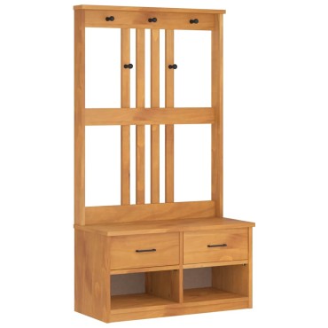 vidaXL Δέντρο χωλ "SANDNES" 87x40x159,5cm Πεύκο μασίφ ξύλο