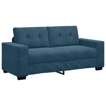 vidaXL Καναπές Διθέσιος Μπλε Βελούδο 180x77x82cm 1 τεμ.