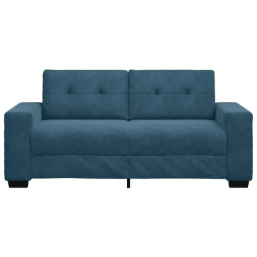 vidaXL Καναπές Διθέσιος Μπλε Βελούδο 180x77x82cm 1 τεμ.