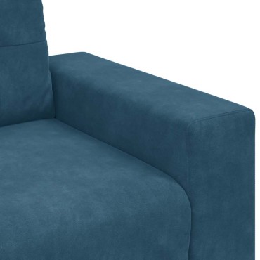 vidaXL Καναπές Διθέσιος Μπλε Βελούδο 180x77x82cm 1 τεμ.