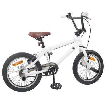 vidaXL BMX Ποδήλατο 16 ίντσες για παιδιά 5-8 ετών Λευκό