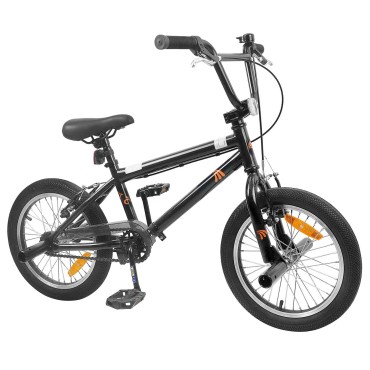 vidaXL BMX Ποδήλατο 16 ίντσες για παιδιά 5-8 ετών Μαύρο