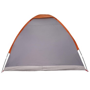 vidaXL Σκηνή Camping 2 ατόμων Γκρι και Πορτοκαλί