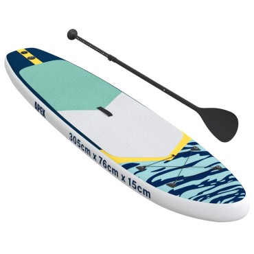 vidaXL Φουσκωτή σανίδα SUP APEX 305 x 76 x 15 cm Μπλε